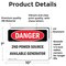 Signmission 2nd Power Source Available Generator, 10 in W x Rectangle, Vinyl Decal OS-2PACK-DS-D-710-L-1950 - alternate 4
